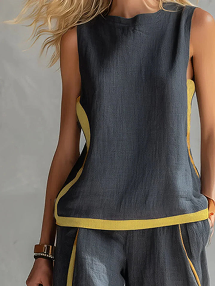 Maren | Sleeveless Wide-Leg Two-Piece Set