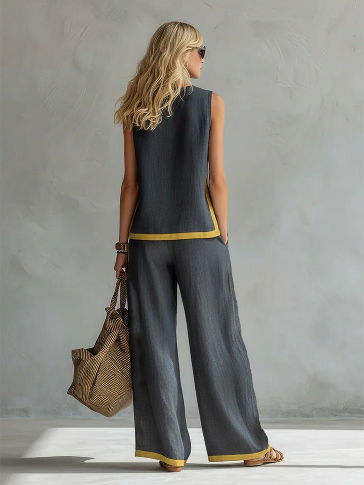 Maren | Sleeveless Wide-Leg Two-Piece Set