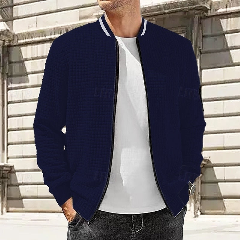Thatcher | Textured Zip-Up Jacket