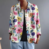 Patricia | Floral Open-Front Jacket