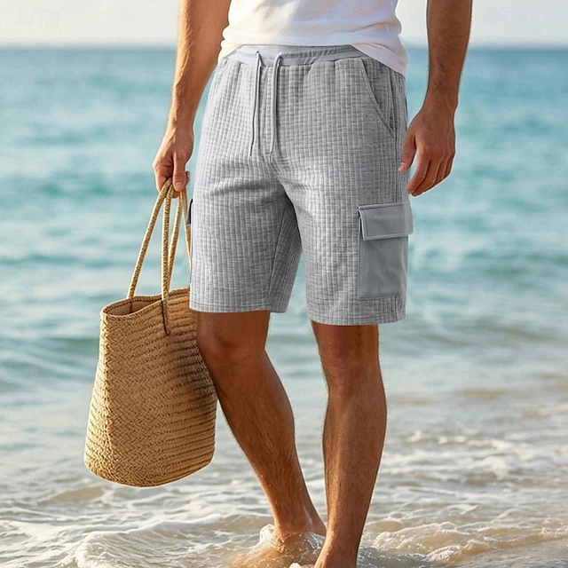 Elliot | Relaxed Textured Cargo Shorts