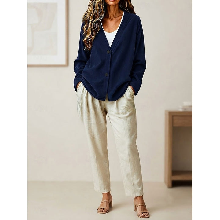 Sylvie | Ribbed Button-Front Cardigan