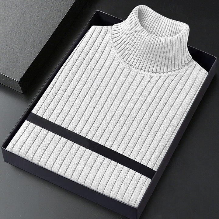 Vincent | Ribbed High-Neck Sweater