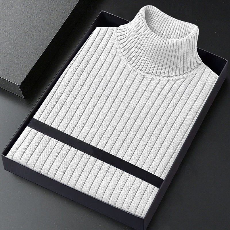 Julian | Ribbed High-Neck Jumper