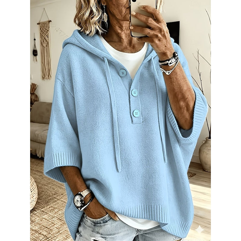 Cerys | Relaxed Hooded Knit Hoodie