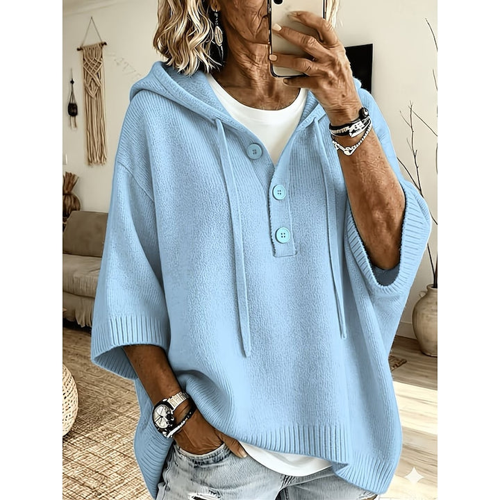 Cerys | Relaxed Hooded Knit Hoodie