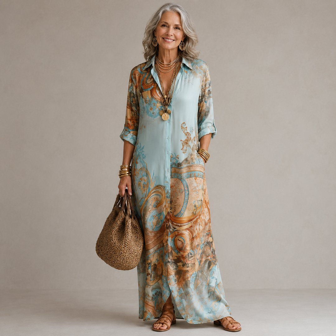 Marisol | Flowing Print Maxi Dress