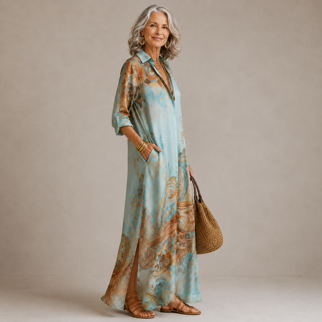 Marisol | Flowing Print Maxi Dress