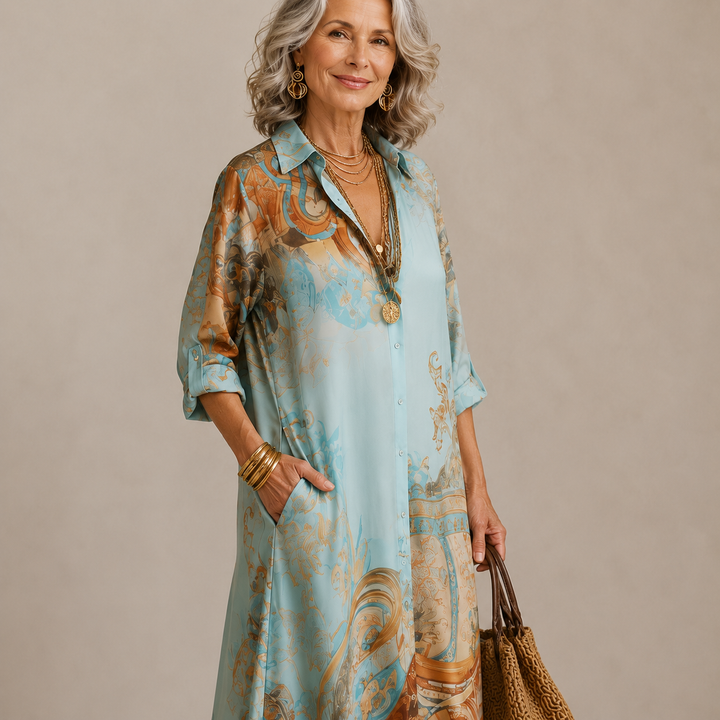 Marisol | Flowing Print Maxi Dress