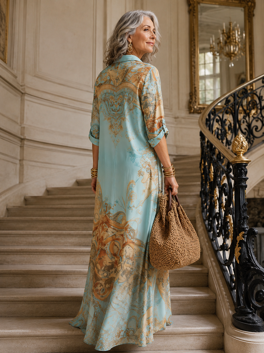 Marisol | Flowing Print Maxi Dress