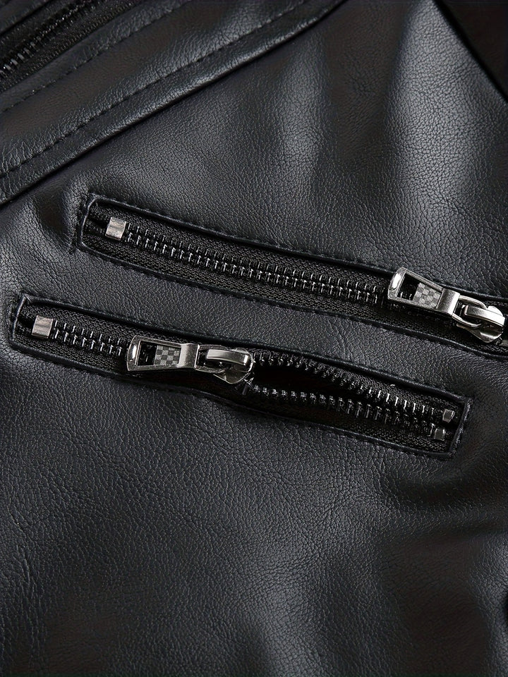 Nolan | Hooded Full-Zip Moto Jacket