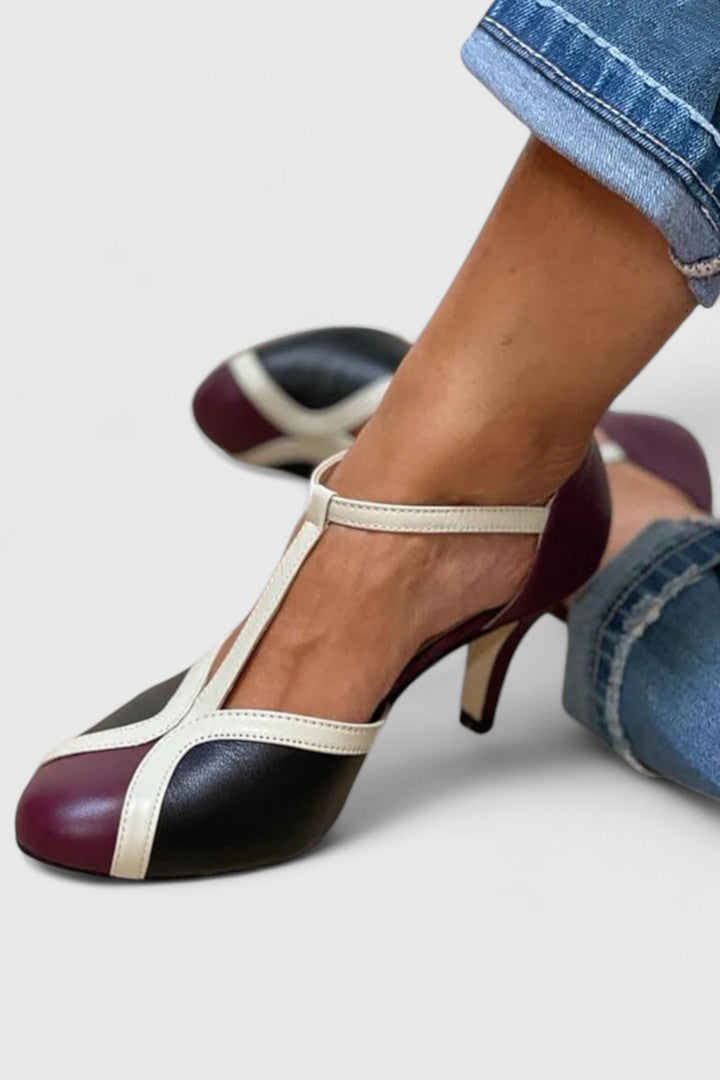 Rachel | Elegant T-Strap Heels