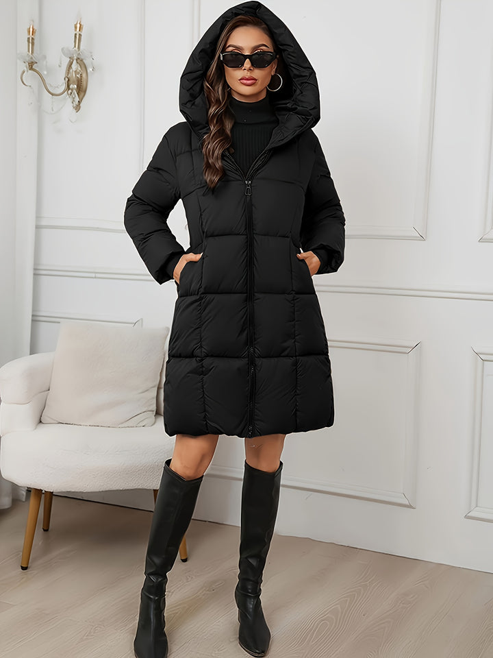 Valentina | Longline Hooded Puffer Coat