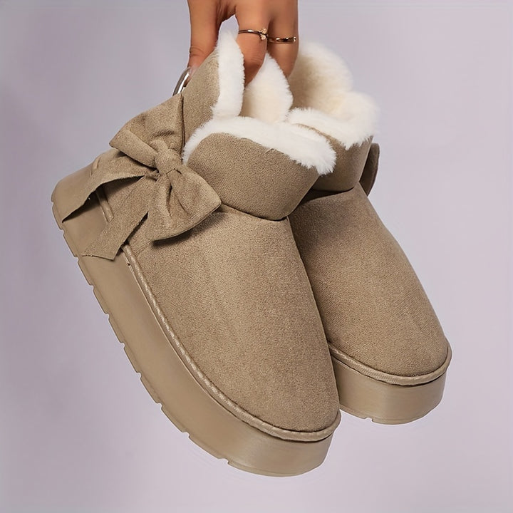 Marnie | Cosy Bow-Detail Ankle Boots