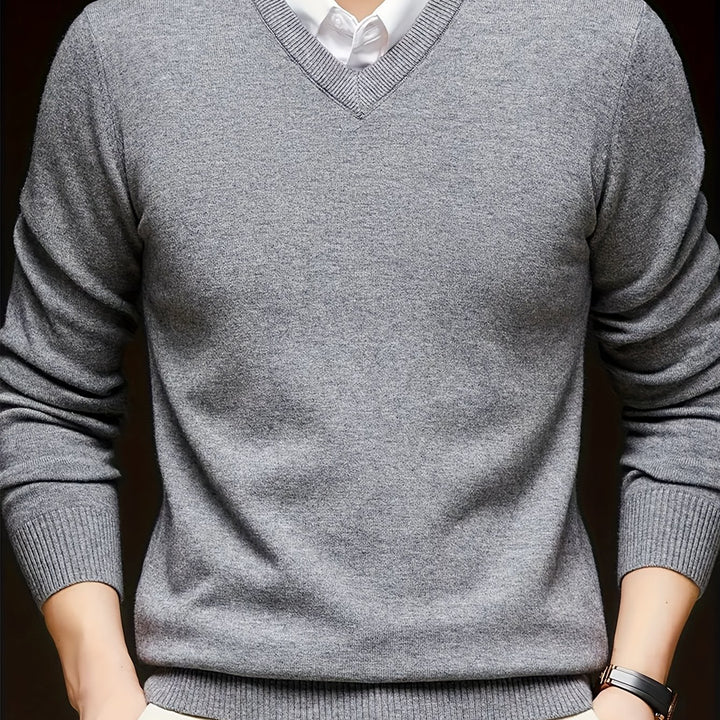 Lincoln | Refined V-Neck Jumper
