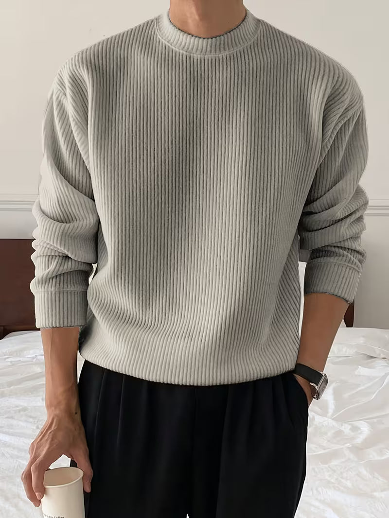 Nolan | Ribbed Crew Neck Jumper