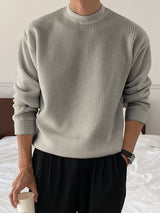 Nolan | Ribbed Crew Neck Jumper