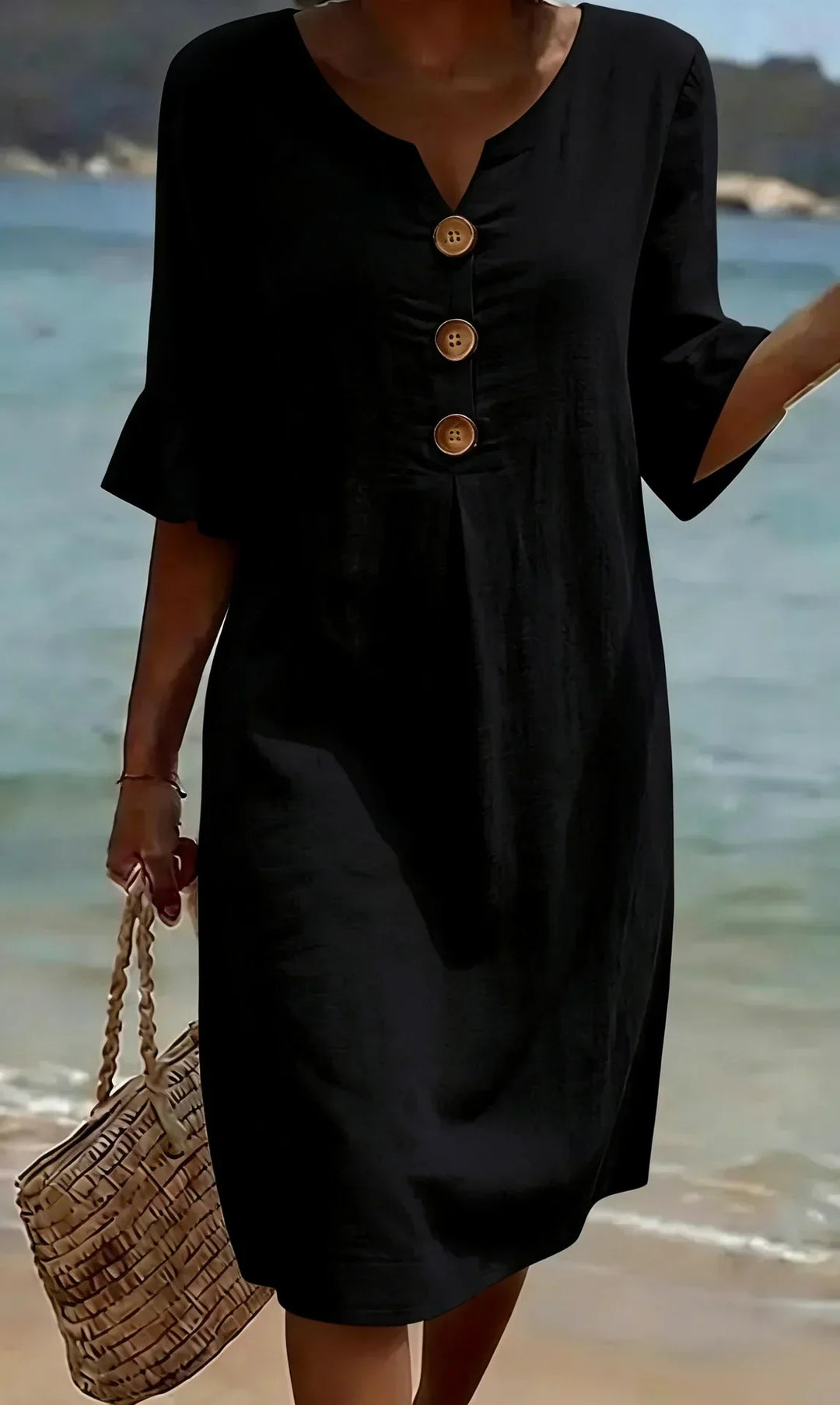 Rosemary | Relaxed Button-Front Dress