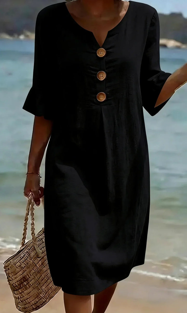 Rosemary | Relaxed Button-Front Dress