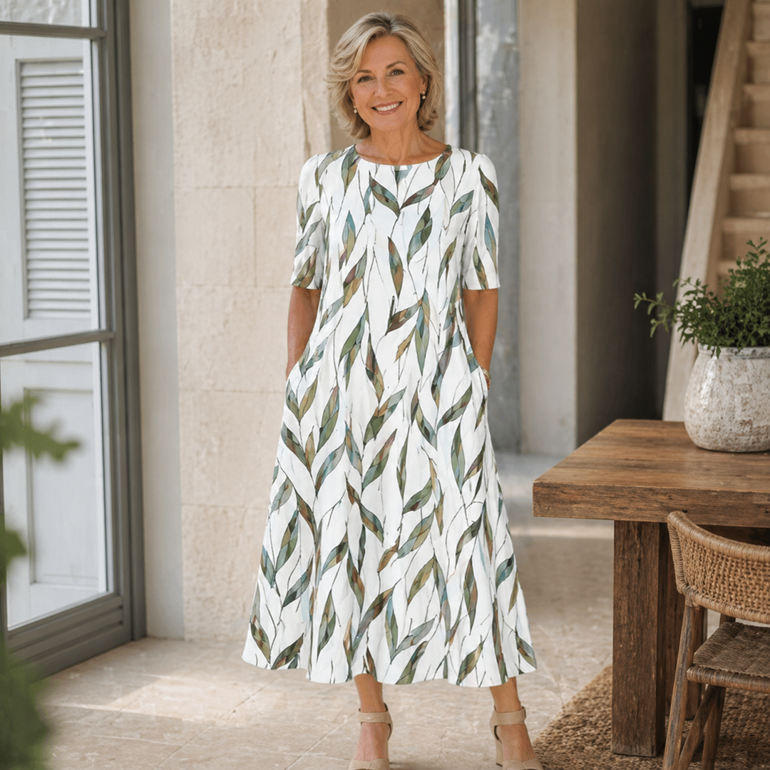 Bridgette | Effortless Floral Midi Dress