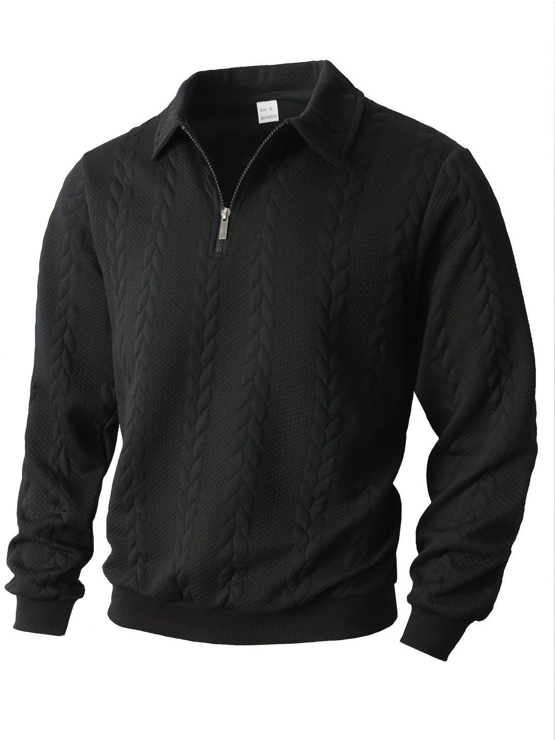 Harvey | Textured Half-Zip Pullover