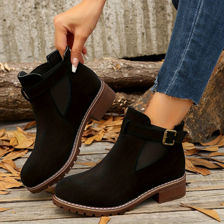 Marion | Refined Buckle Ankle Boots