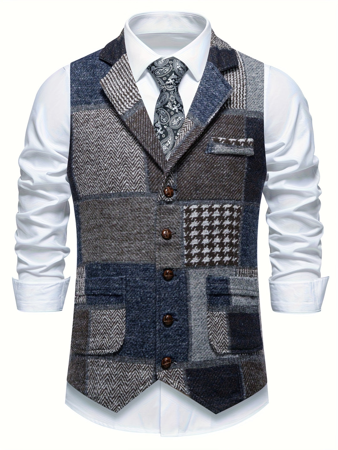 Edmund | Heritage Patchwork Waistcoat