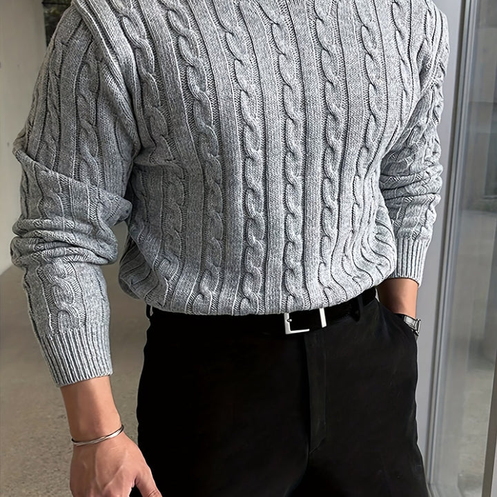 Hartley | Cable-Knit Round Neck Jumper
