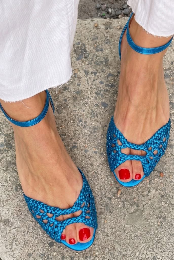 Juniper | Woven Ankle-Strap Sandals