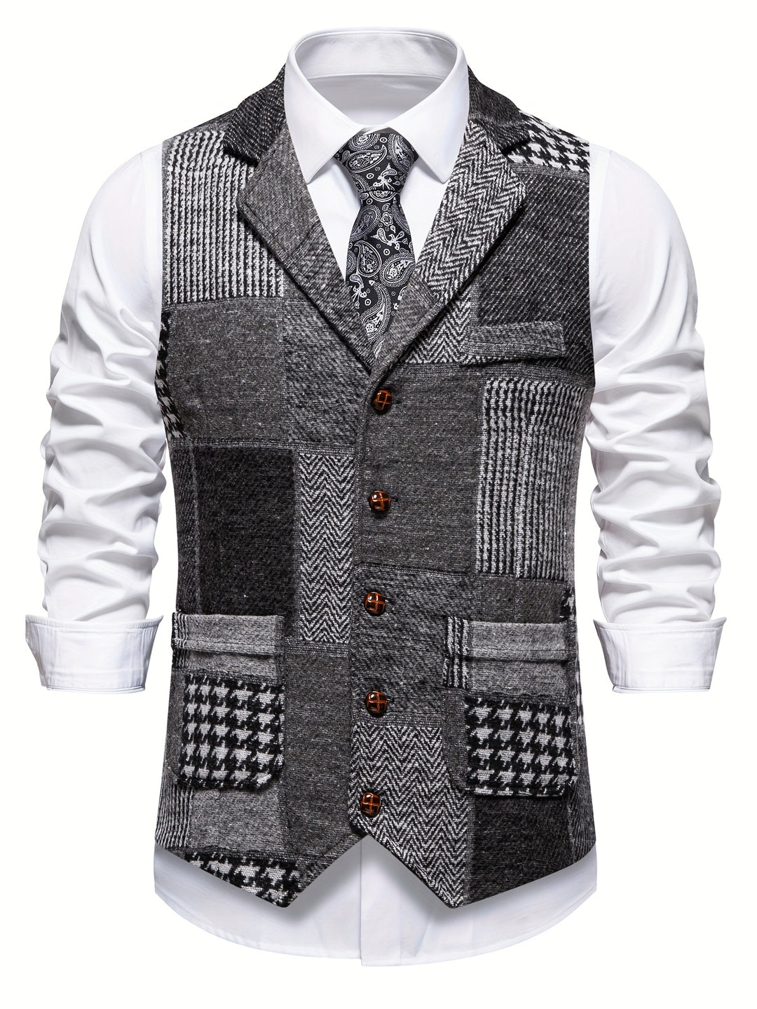 Edmund | Heritage Patchwork Waistcoat