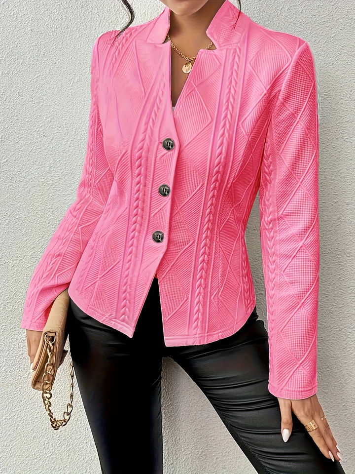 Loretta | Textured Button-Up Jacket