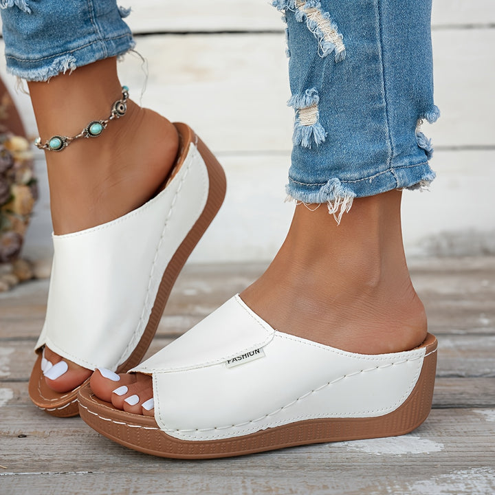 Marlena | Comfort Wedge Slide Sandals