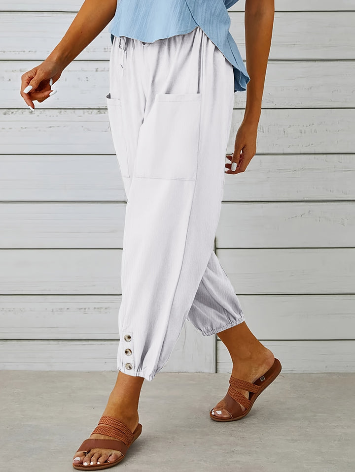 Colleen | Relaxed Drawstring Capris