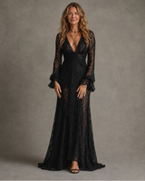 Anneliese | Plunging V-Neck Maxi Dress