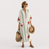 Lavinia | Flowing Embroidered Kaftan