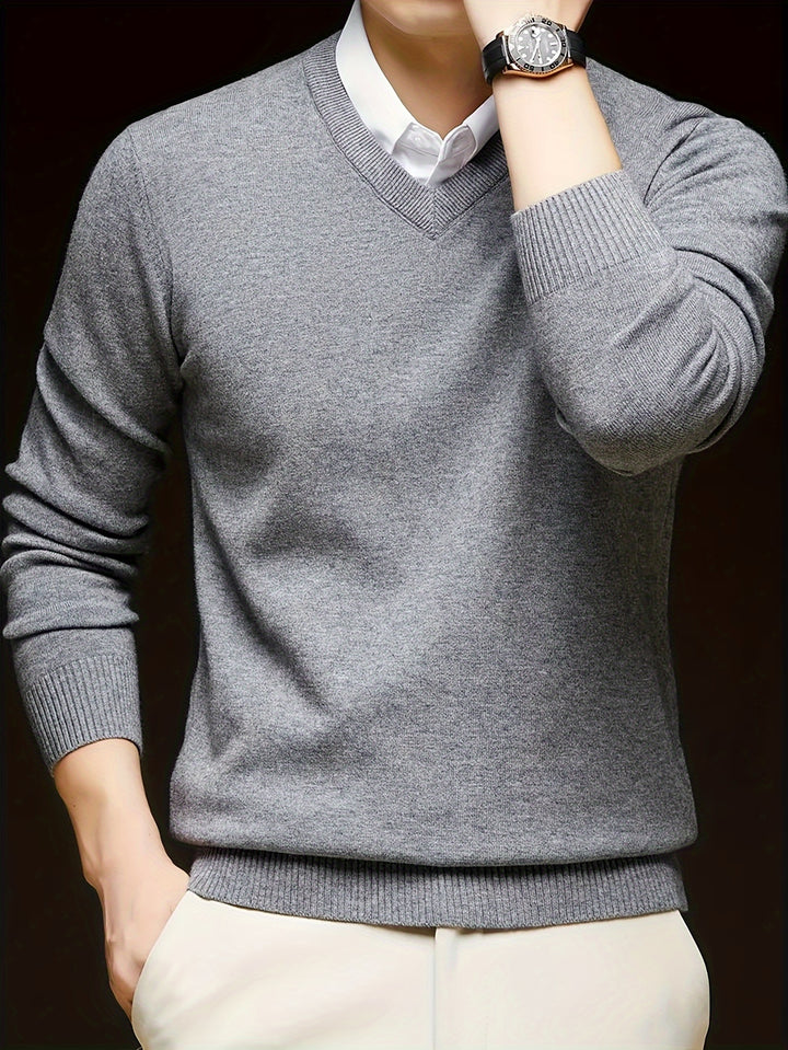 Lincoln | Refined V-Neck Jumper