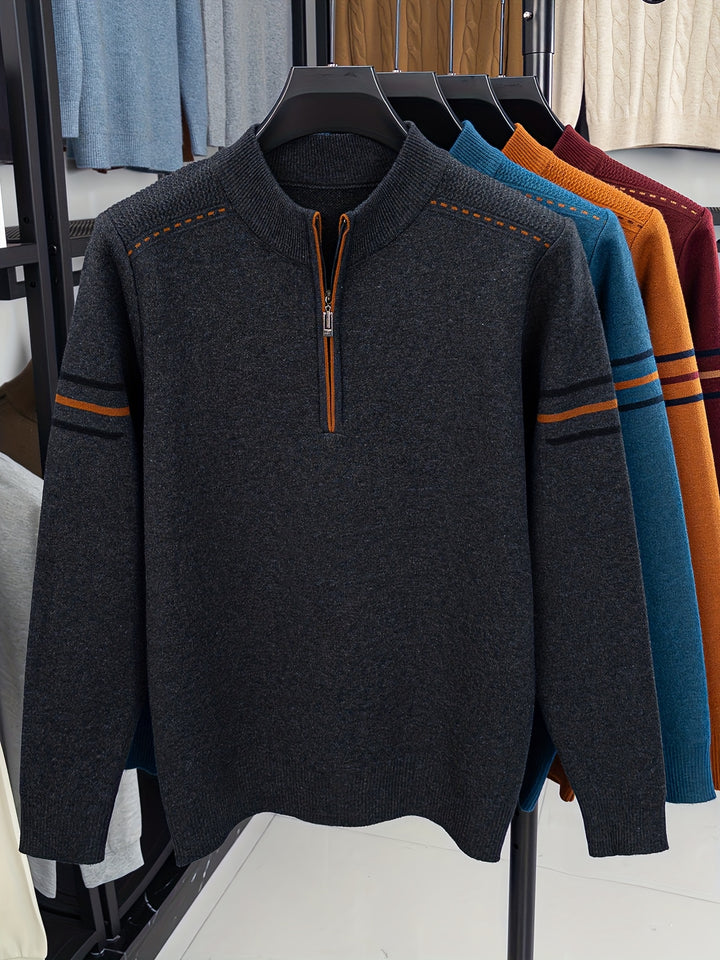 Conrad | Zip-Neck Knit Jumper