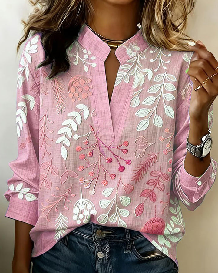 Gemma | Botanical Print Blouse
