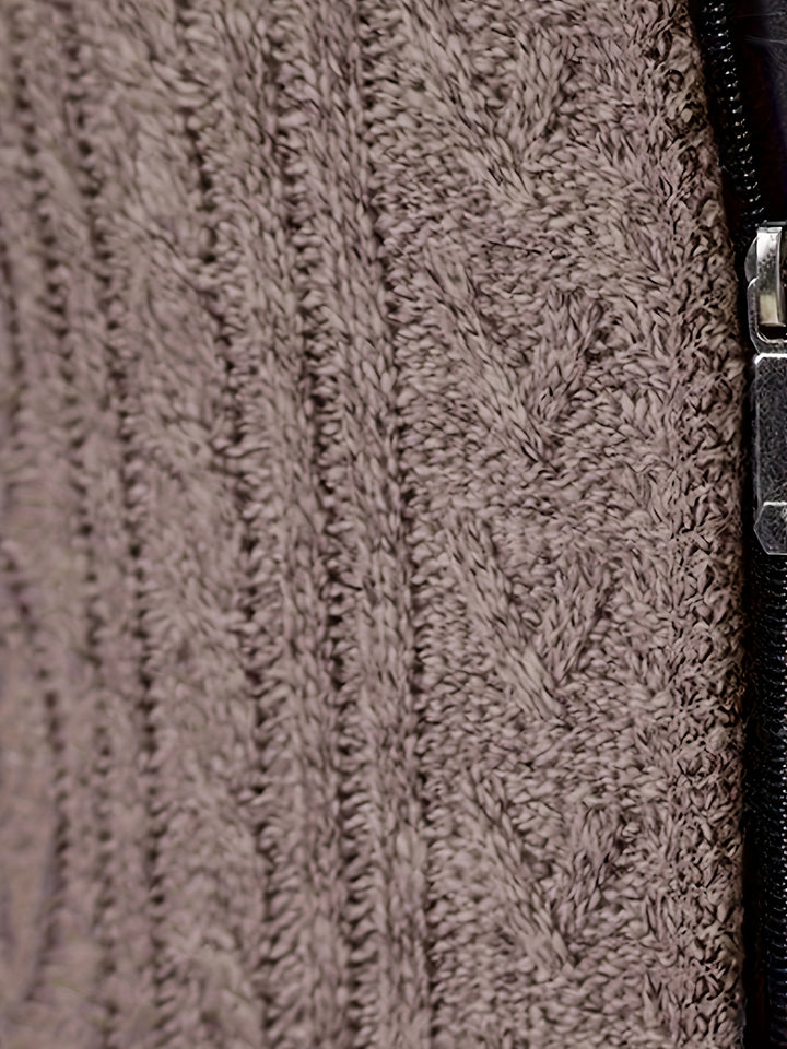 Alistair | Textured Full-Zip Cardigan