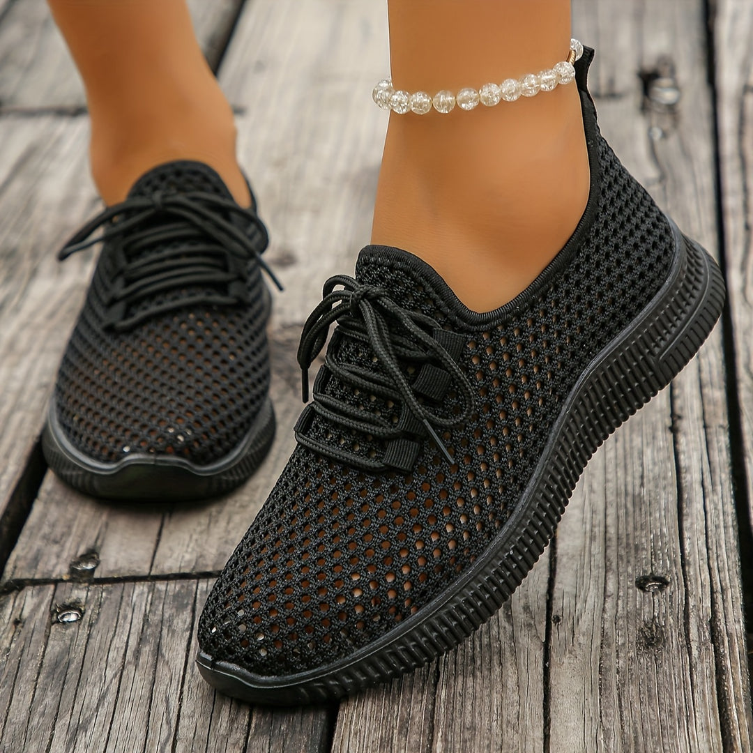 Freya | Breathable Woven Slip-On Sneakers