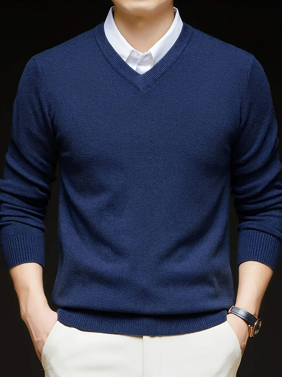 Lincoln | Refined V-Neck Jumper