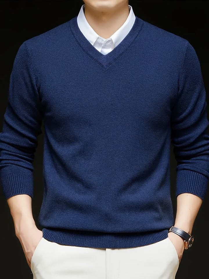 Lincoln | Refined V-Neck Jumper