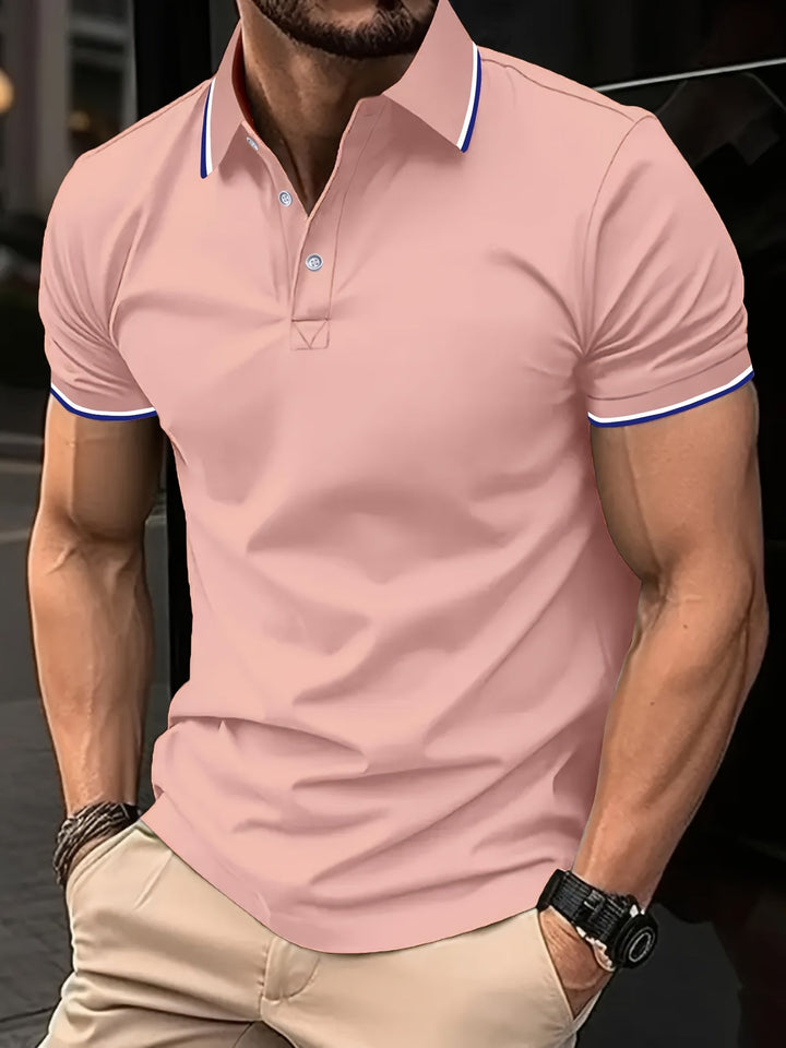 Preston | Tipped Collar Short Sleeve Polo Shirt