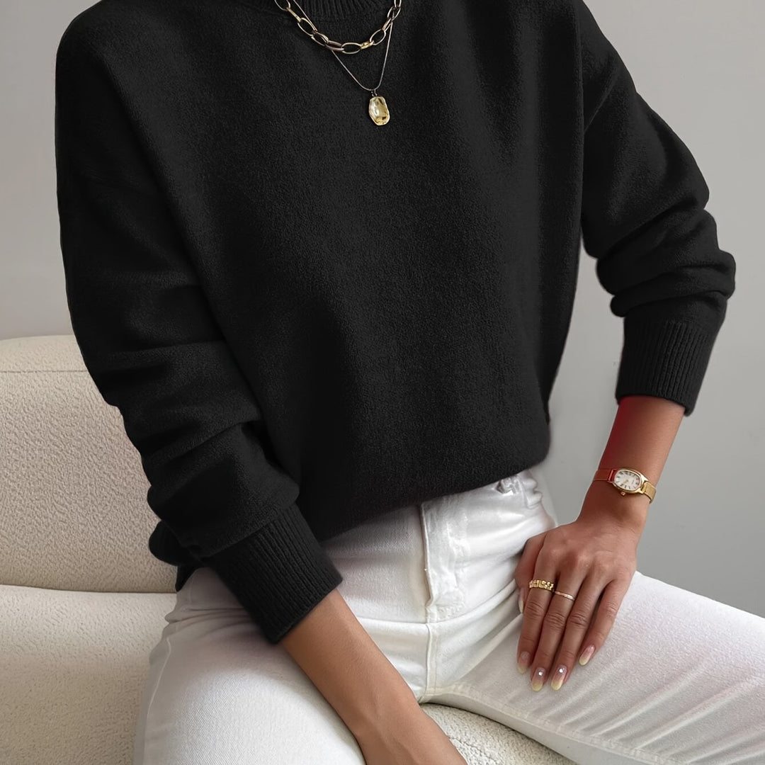 Sloane | Relaxed Mock Neck Jumper