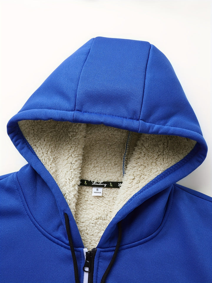 Leonard | Cosy Hooded Zip-Up Jacket