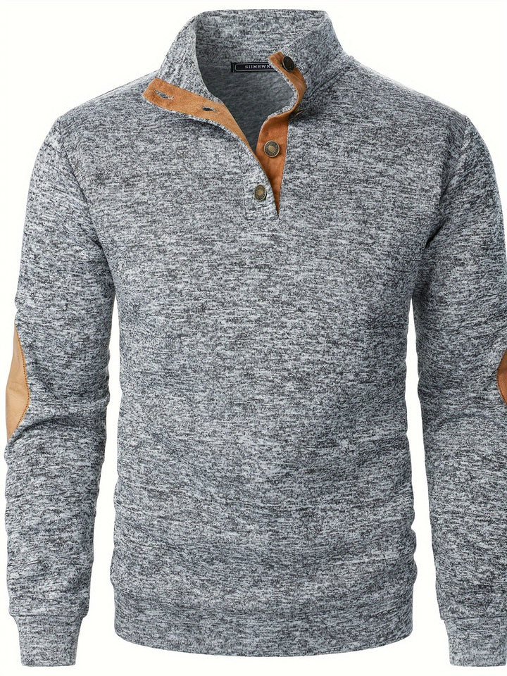 Wesson | Refined Button-Collar Pullover
