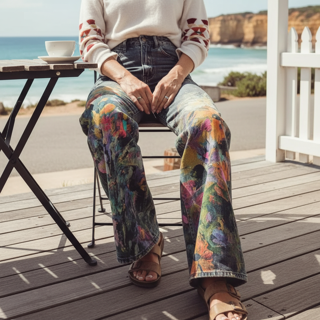 Roslyn | Wide-Leg Artistic Trousers