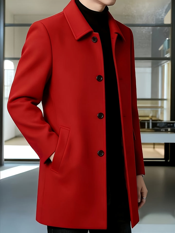 Harlan | Refined Single-Breasted Overcoat