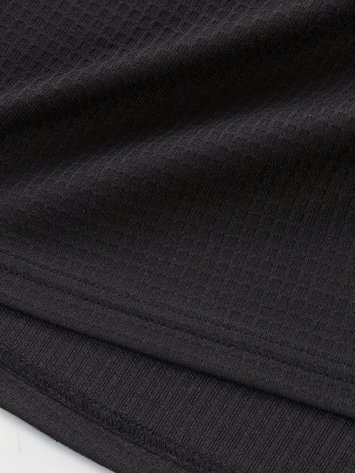 Bryce | Textured Contrast Henley Shirt
