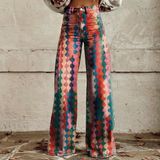 Seraphina | Wide-Leg Patterned Trousers